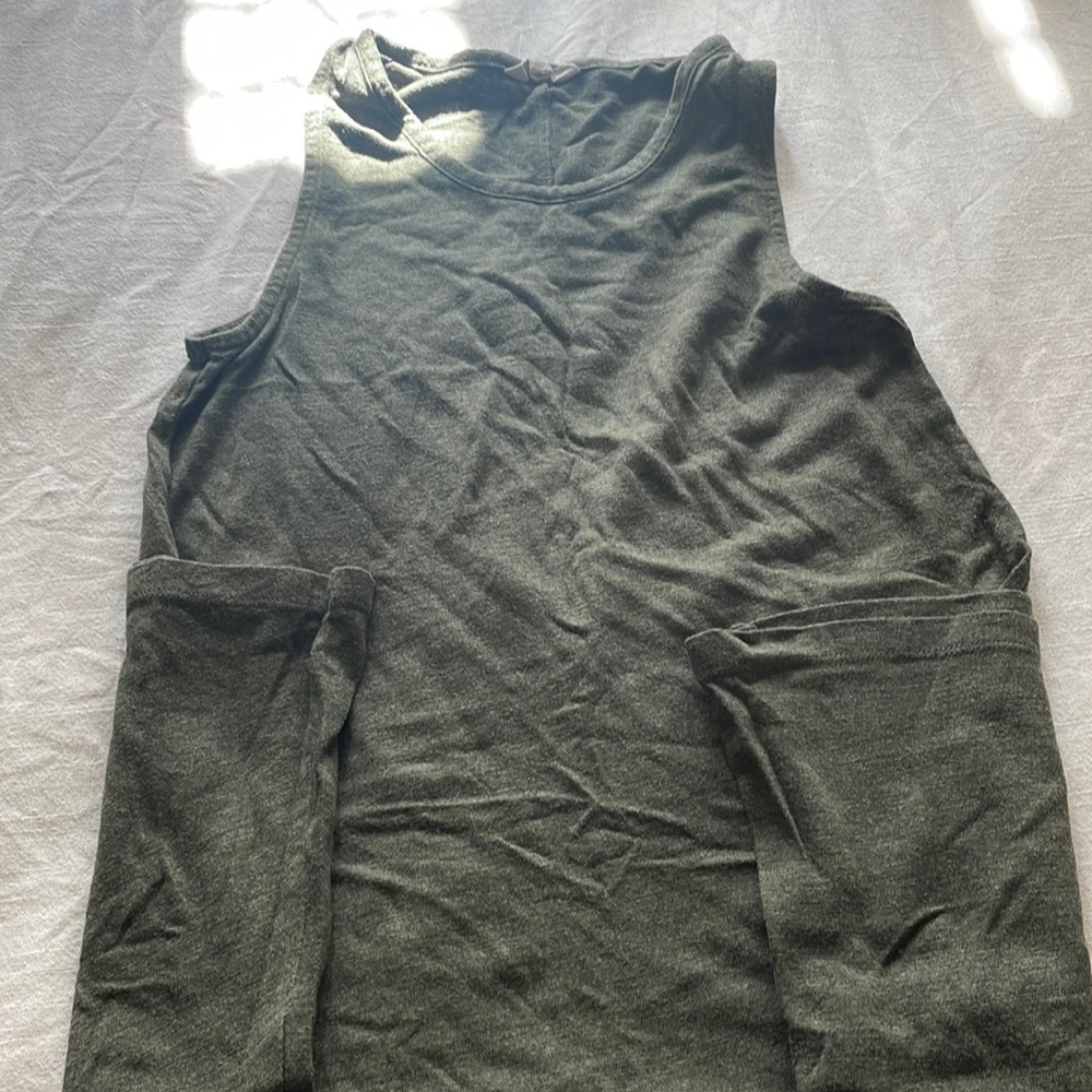 Madewell Green Skater Dress